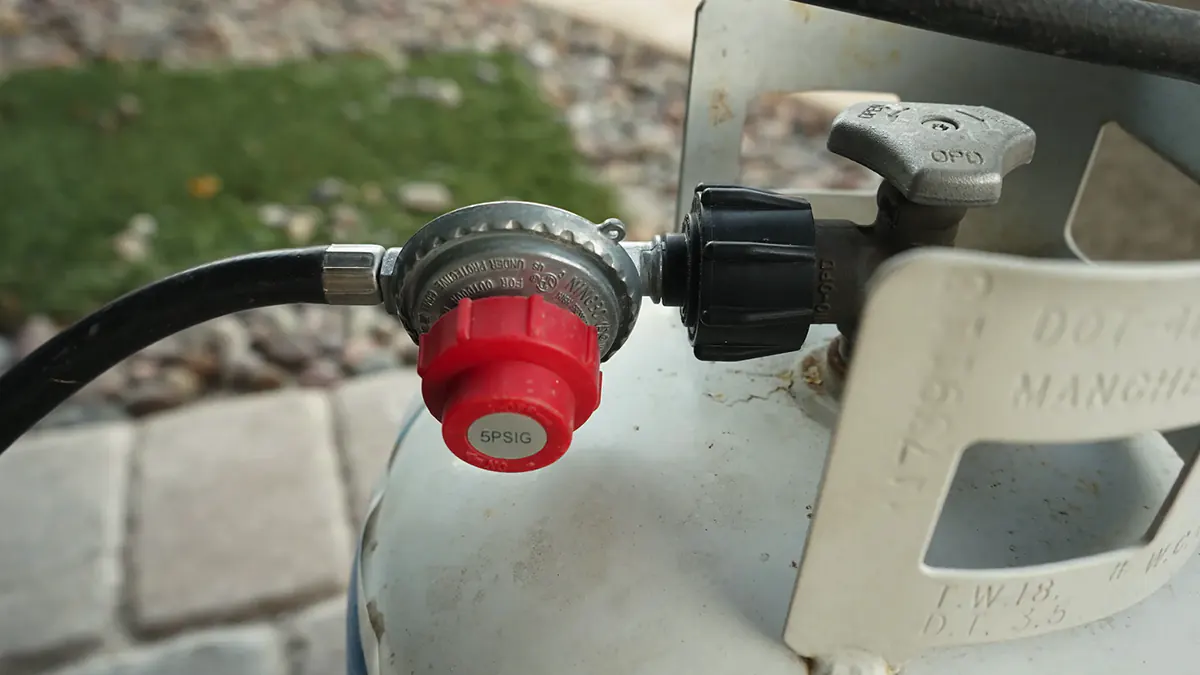 Propane Tank with Hose and Regulator